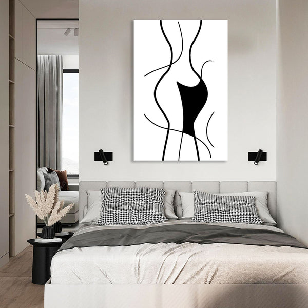Woman Body, Abstract Minimalistic