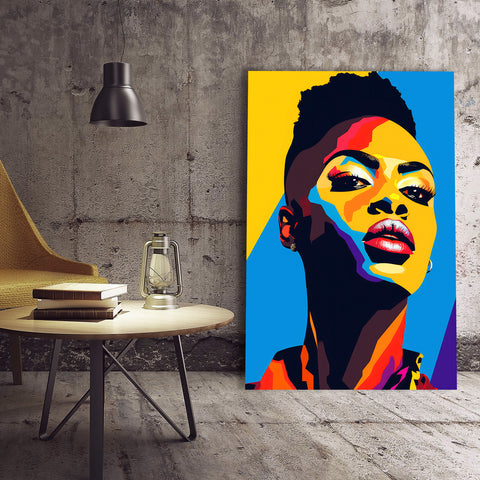 Portrait of a Woman in Pop Art Style, Digital art
