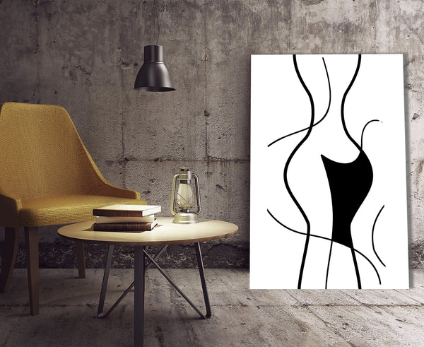 Woman Body, Abstract Minimalistic