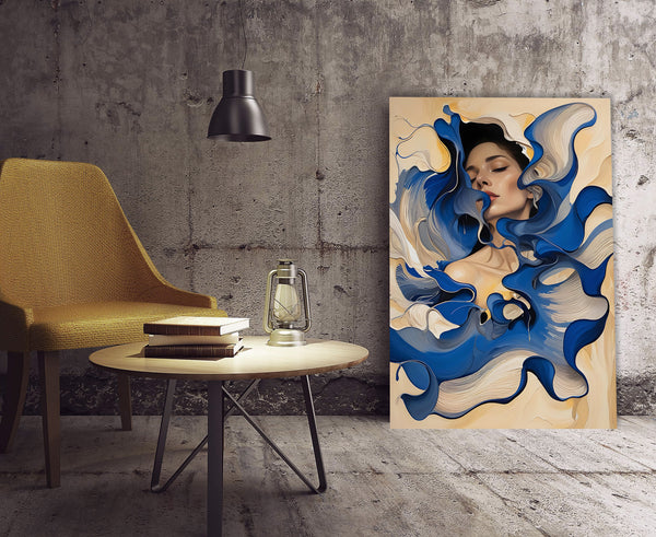 Blue Fantasy, Woman's Portrait
