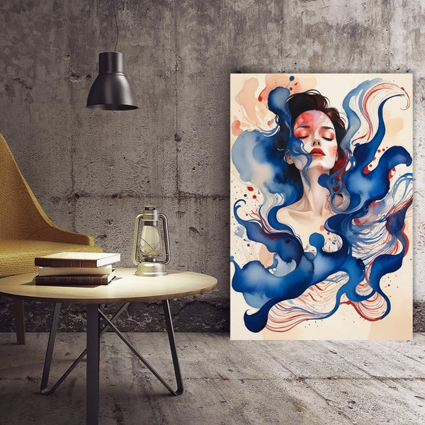 Blue Fantasy, Woman's Portrait