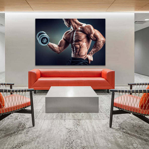 Dumbbell Workout, Sport Photography
