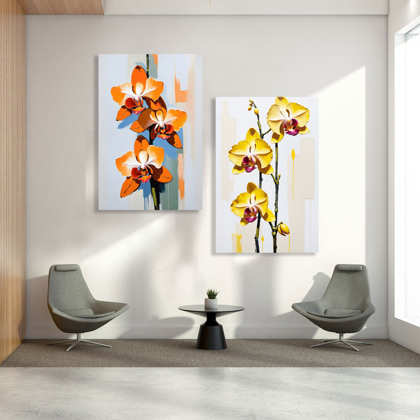 Orange Orchid (Abstract Flower Collection)