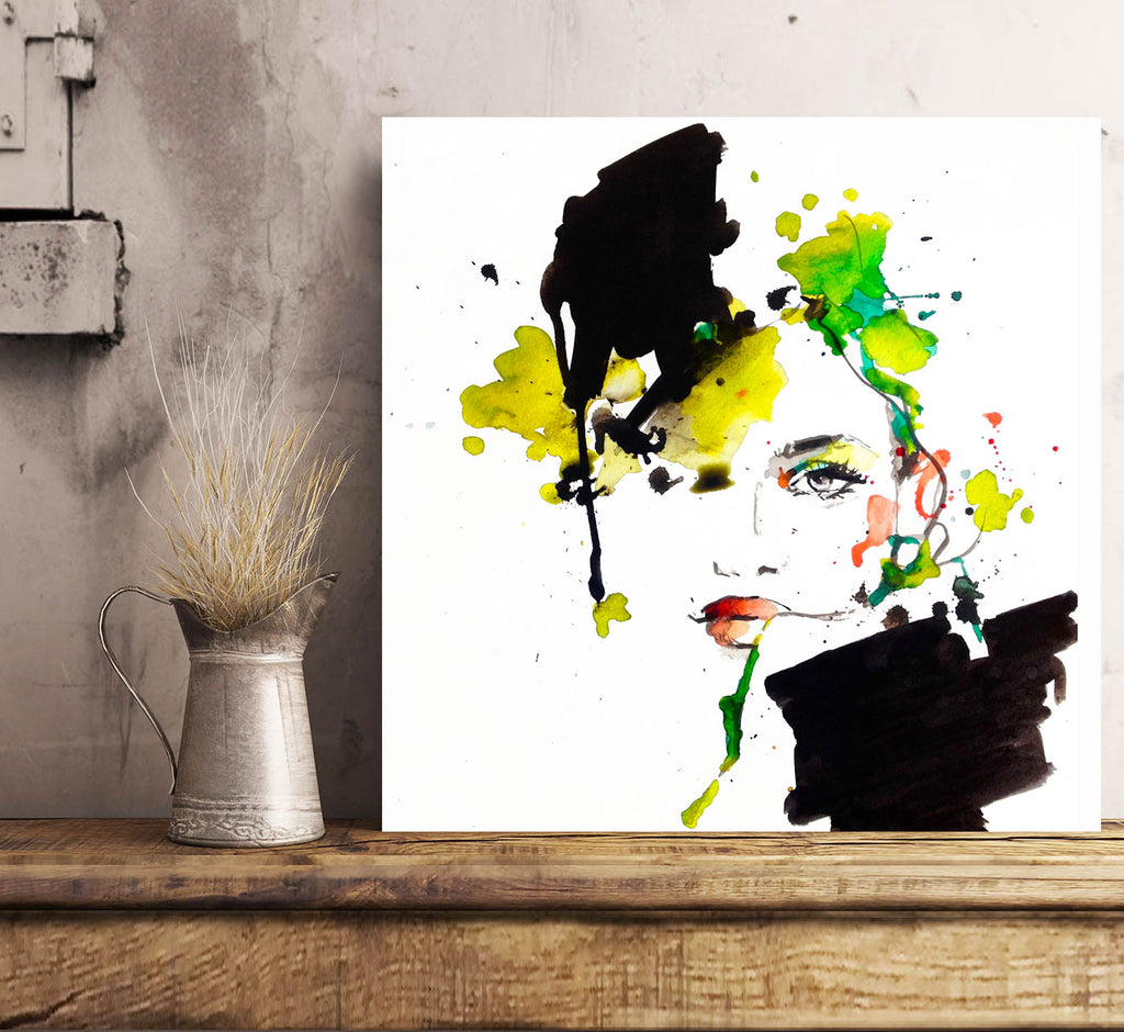 Watercolor Woman Portrait