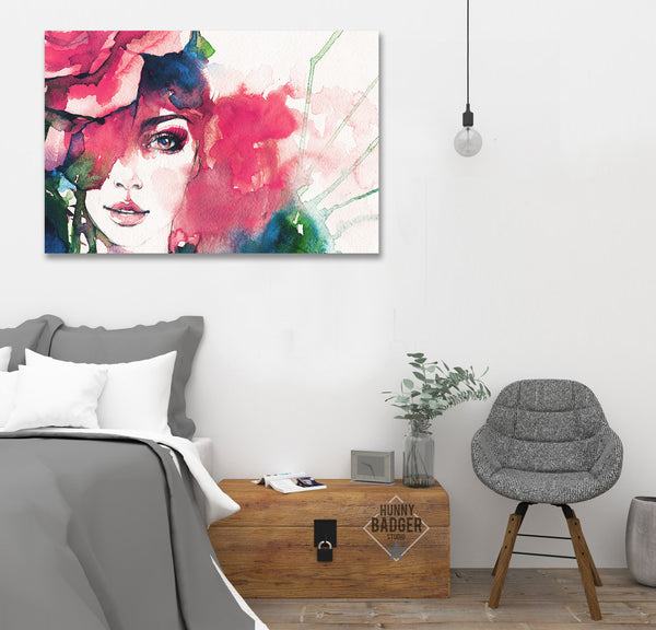 Abstract Girl Portrait, Painting