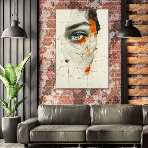 Abstract Woman Face, Digital Art