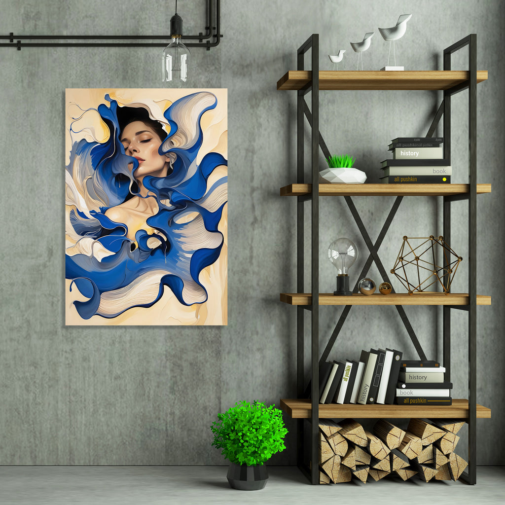 Blue Fantasy, Woman's Portrait
