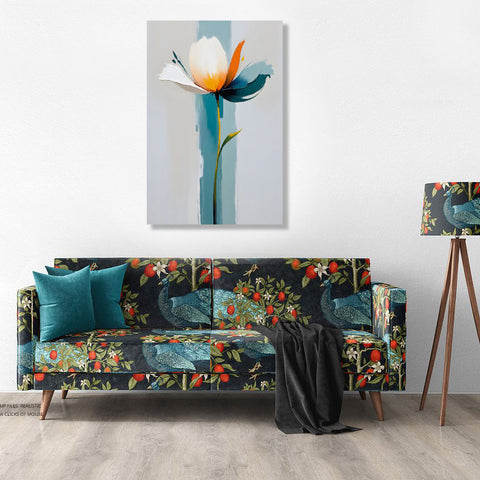 Abstract Flower – Contemporary Painting