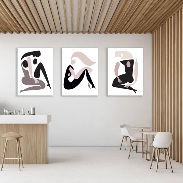 Abstract Women Figures, ART SET