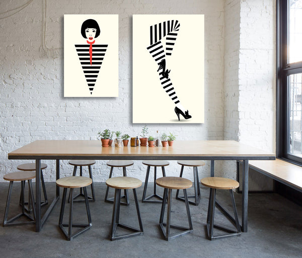 Fashion Girl Set of Arts, Digital Art