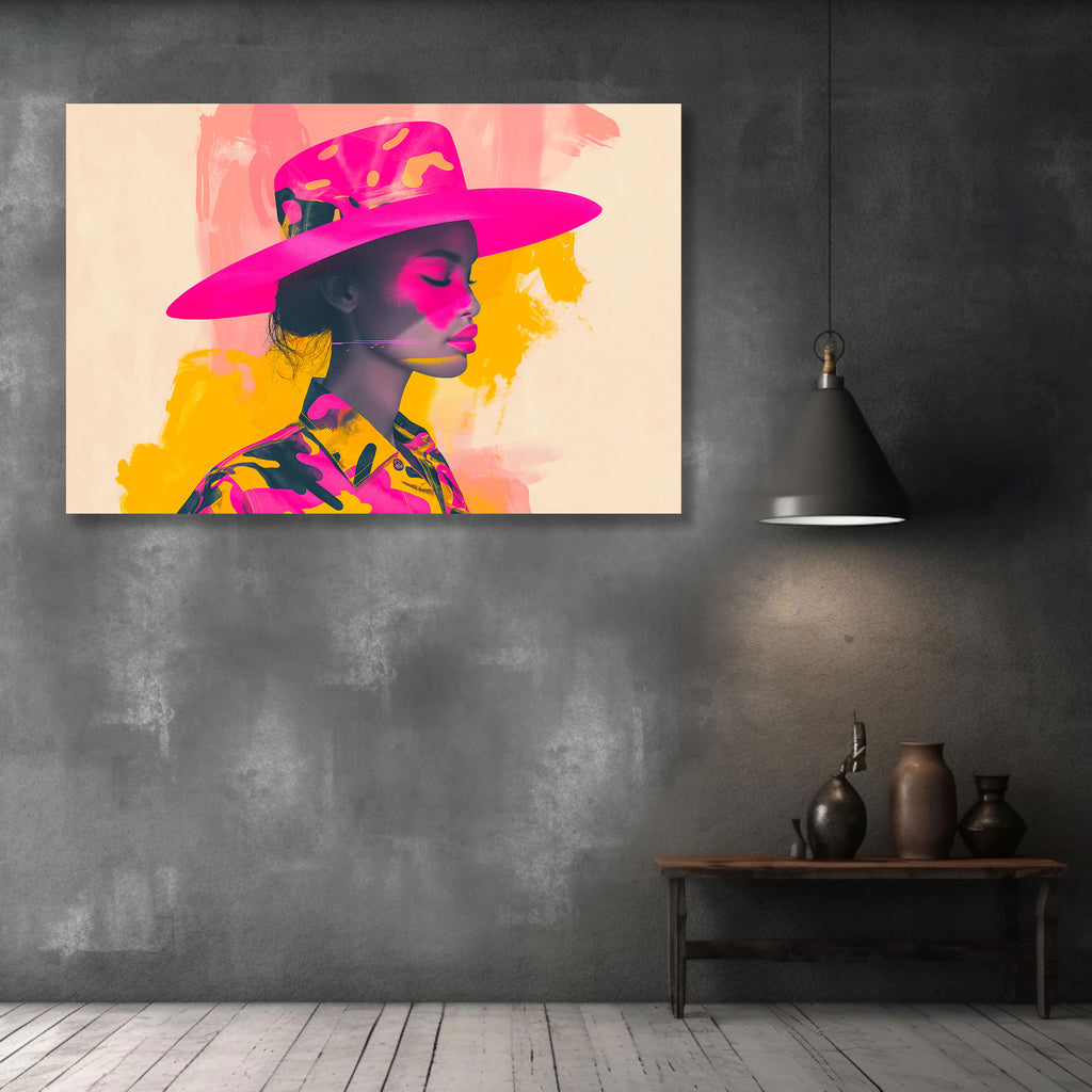 Woman In Hat, Pop-Art style