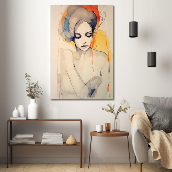 Watercolor Woman Portrait