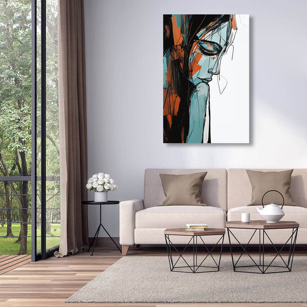 Abstract Woman Portrait, Digital Art