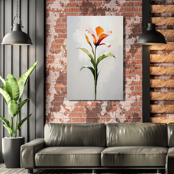 Abstract Style Flower – Contemporary Painting