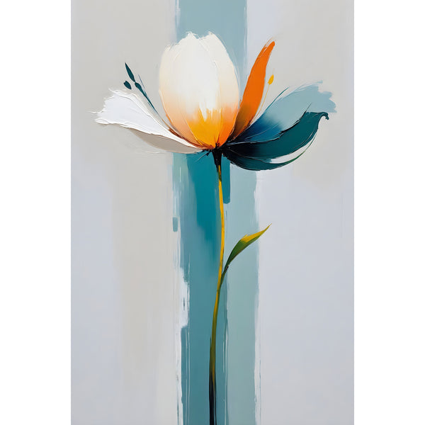 Abstract Flower – Contemporary Painting