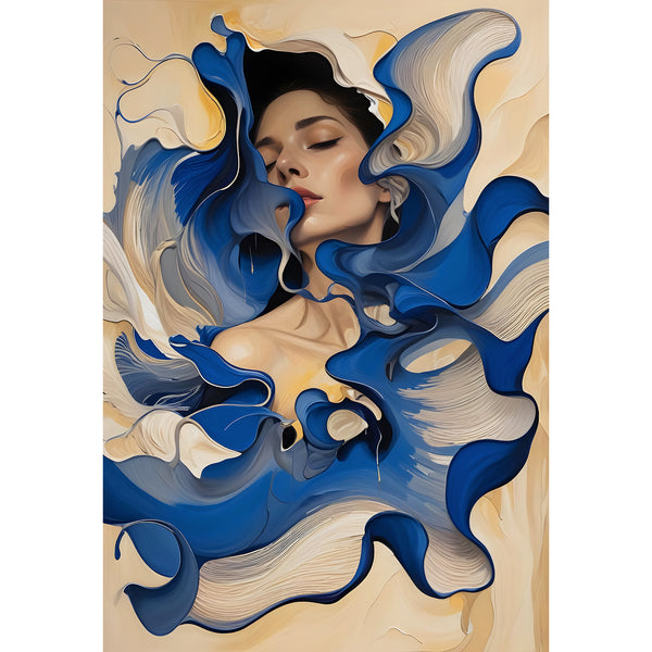 Blue Fantasy, Woman's Portrait