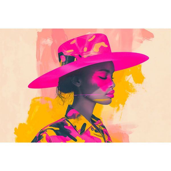Woman In Hat, Pop-Art style