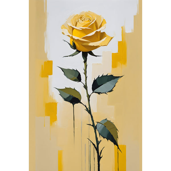 One Flower – Yellow Rose (Abstract Flower Collection)
