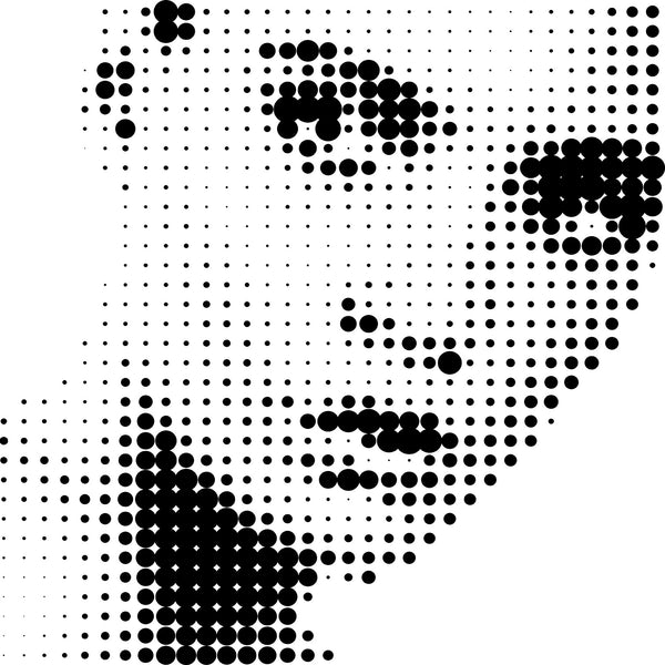 Just Dots – Woman Portrait, Digital Art