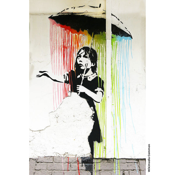 Umbrella Girl, Graffiti