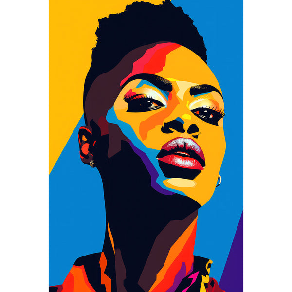 Portrait of a Woman in Pop Art Style, Digital art