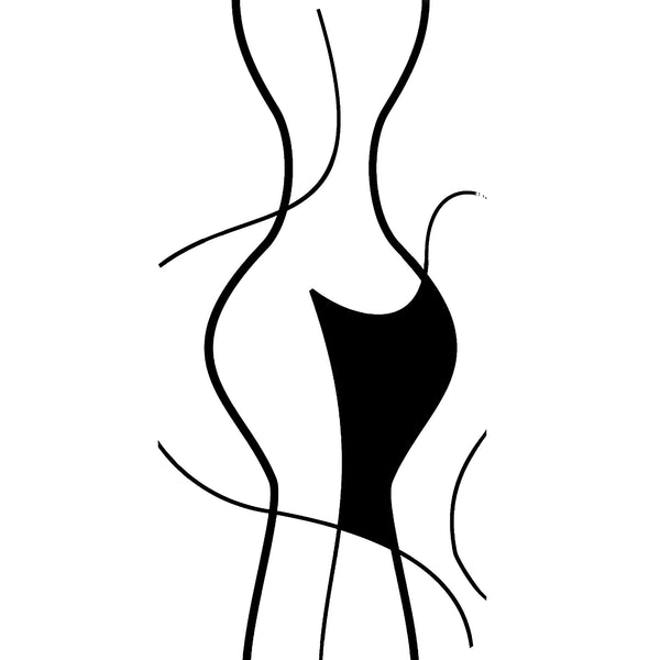 Woman Body, Abstract Minimalistic