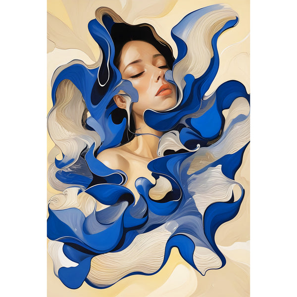 Blue Fantasy, Woman's Portrait