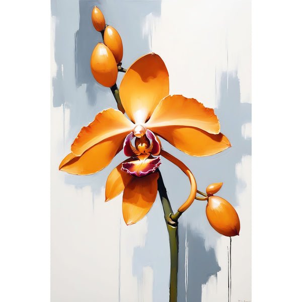 Orange Orchid (Abstract Flower Collection)