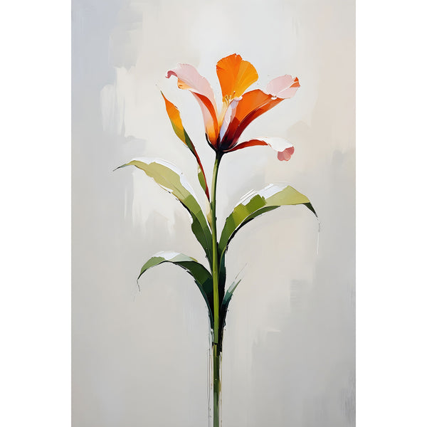 Abstract Style Flower – Contemporary Painting