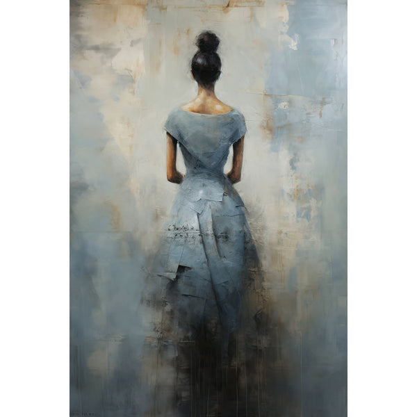 Woman's Portrait in Grunge Style, Painting