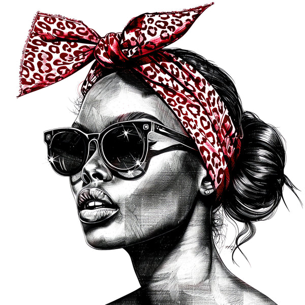 Black/White Beauty, Digital Art
