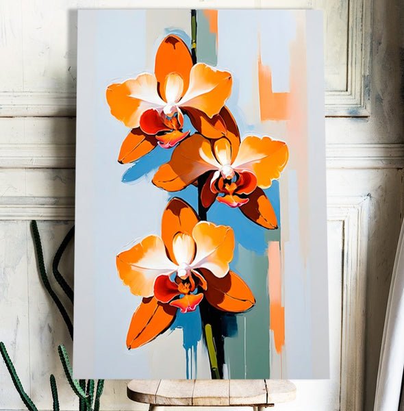 Orange Orchid (Abstract Flower Collection)