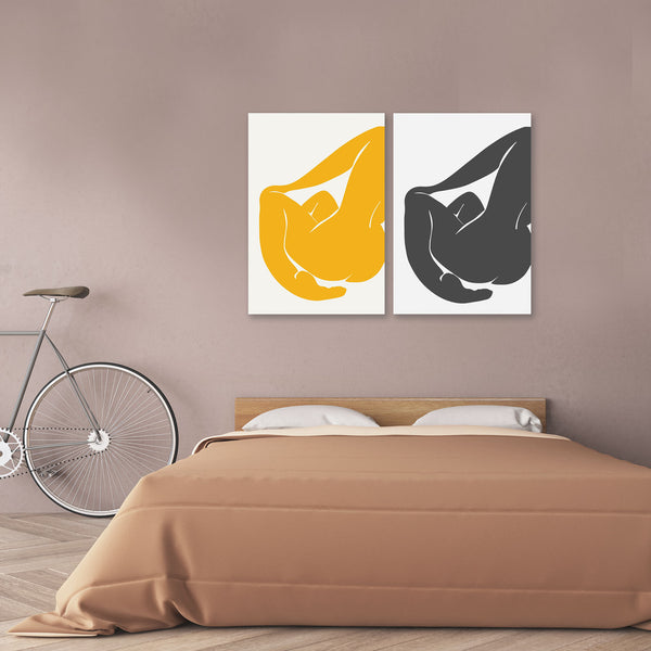 Set of 2 - Matisse style Nude Figures