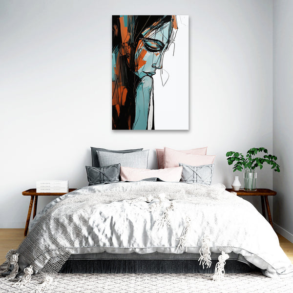 Abstract Woman Portrait, Digital Art