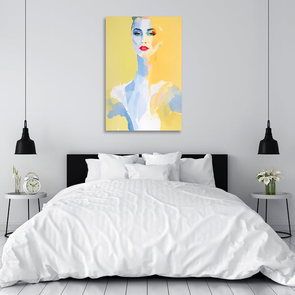 Blurry Yellow, Woman Portrait