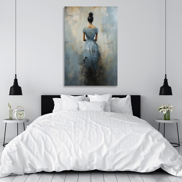 Woman's Portrait in Grunge Style, Painting