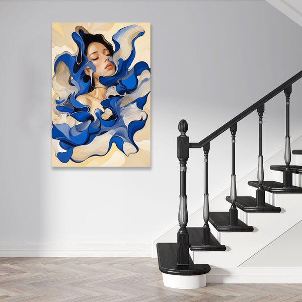 Blue Fantasy, Woman's Portrait