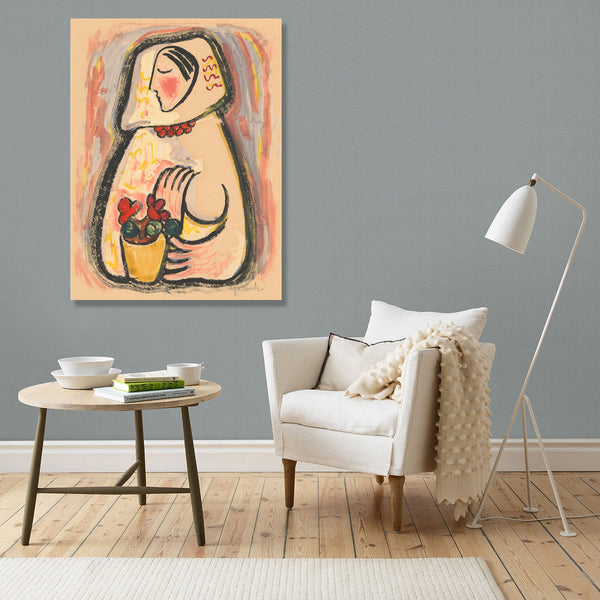 Girl With a Basket Of Flowers, Reproduction