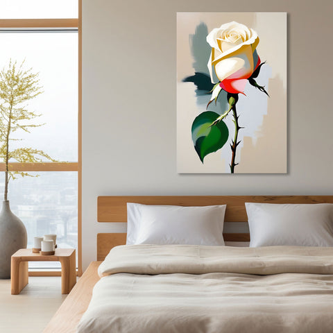 Abstract White Rose (Flower Collection)