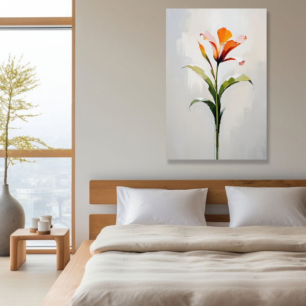 Abstract Style Flower – Contemporary Painting