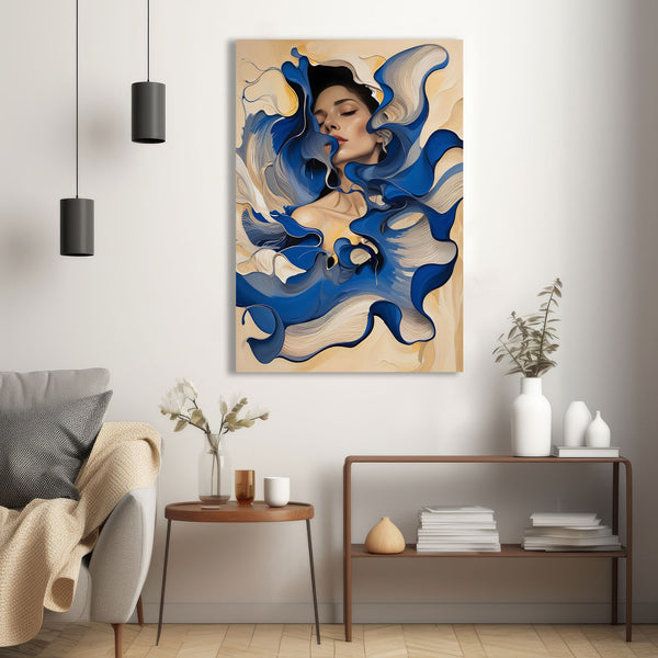 Blue Fantasy, Woman's Portrait