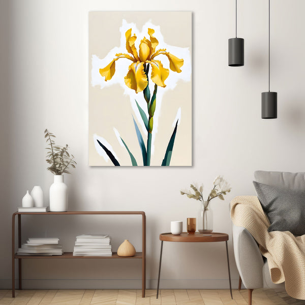 Yellow Iris (Abstract Flower Collection)