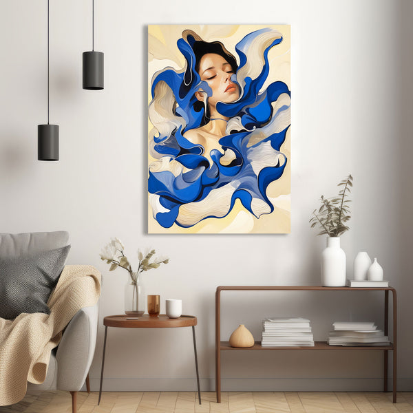 Blue Fantasy, Woman's Portrait