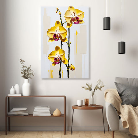 Yellow Orchid (Abstract Flower Collection)