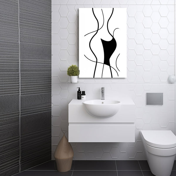 Woman Body, Abstract Minimalistic