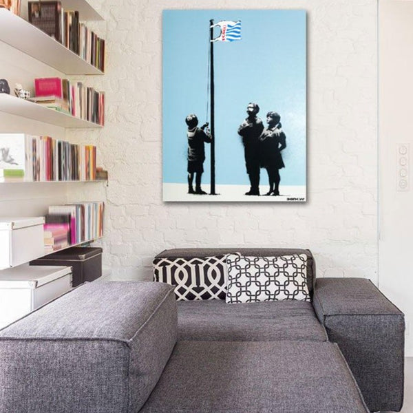 Banksy Bag Flag, Graffiti