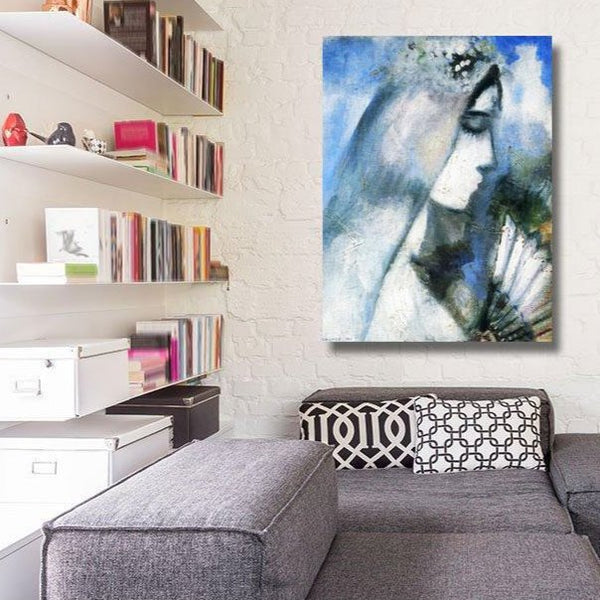 Chagall, Bride with a fan