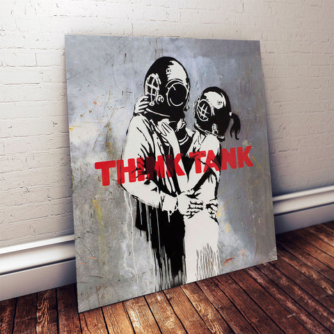 Banksy Think Tank, Graffiti