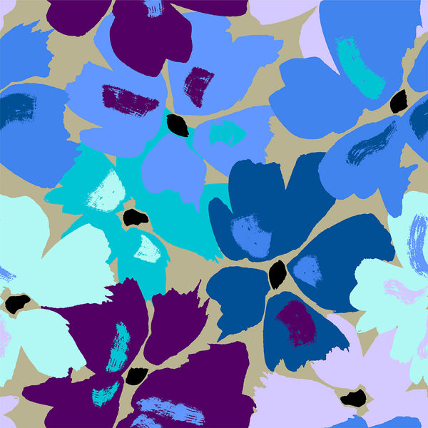 Blue Flowers, Digital Art