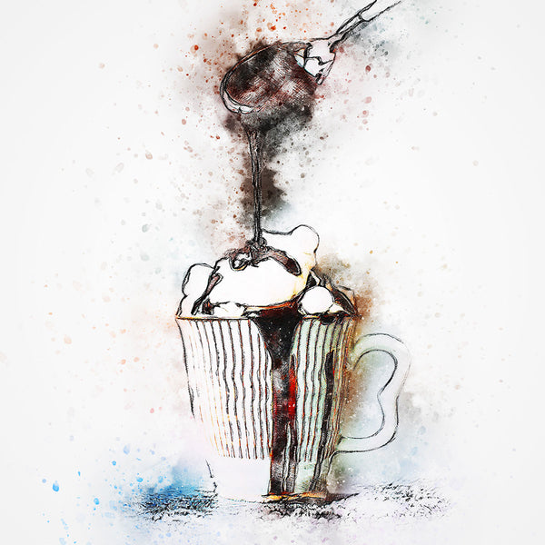 Spoonful, Watercolor Art